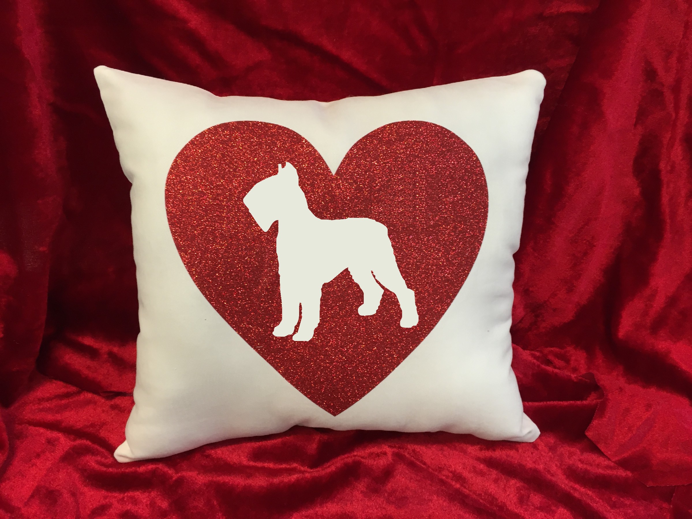 Dogs - Throw Pillow - Giant Shnauzer